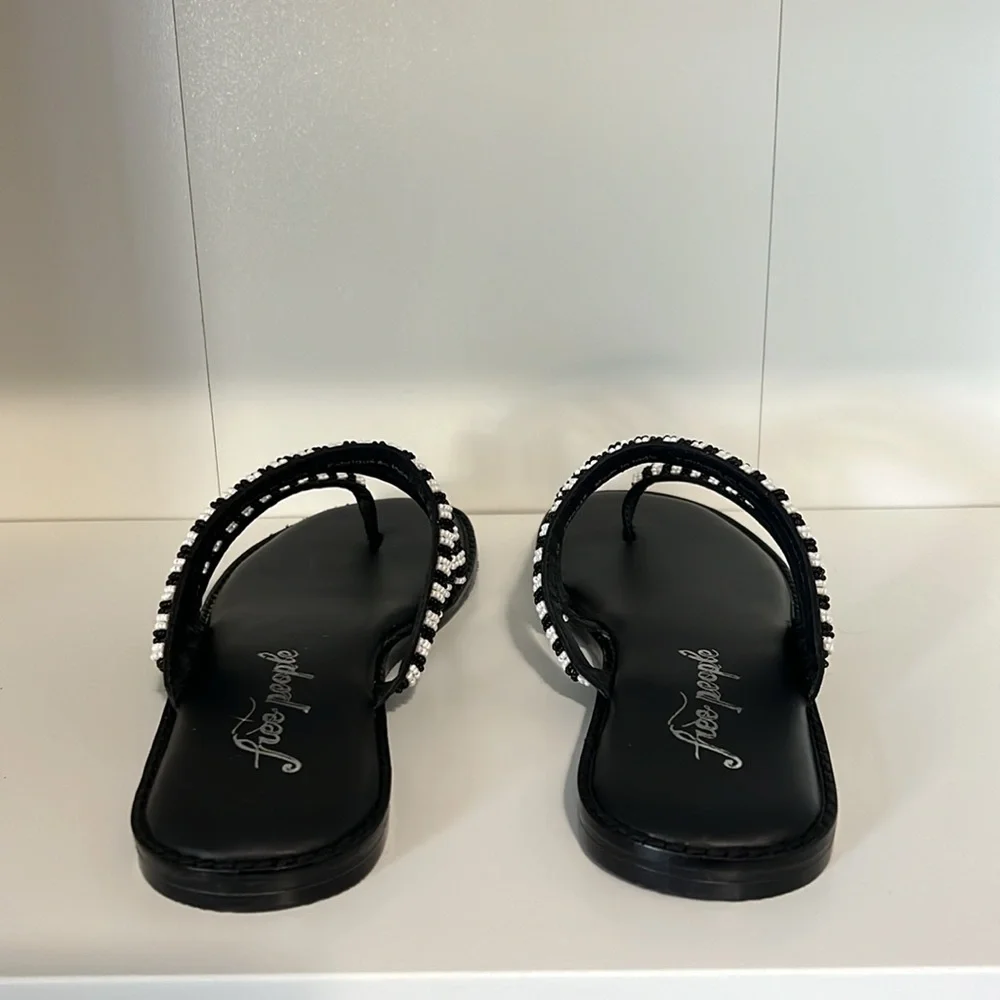 NWT FREE PEOPLE BEATRICE BEADED SANDAL - Picture 5 of 9